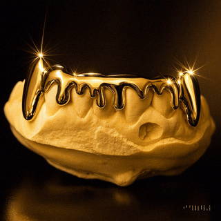 Gold Drip Bottom Grillz