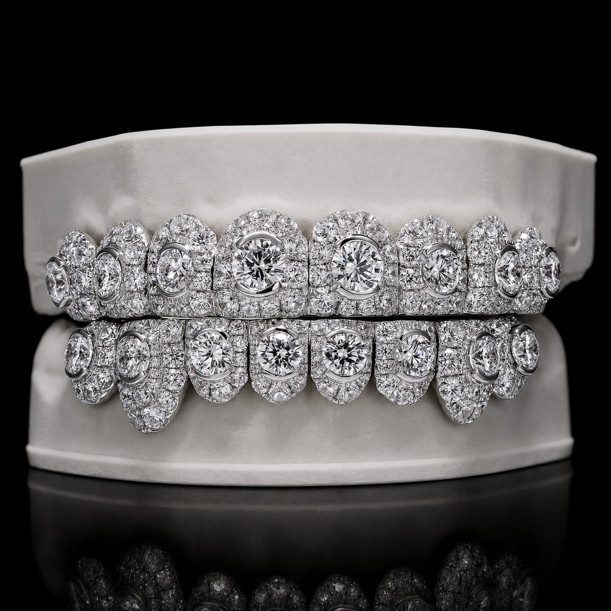 Moon Setting Moissanite Grillz