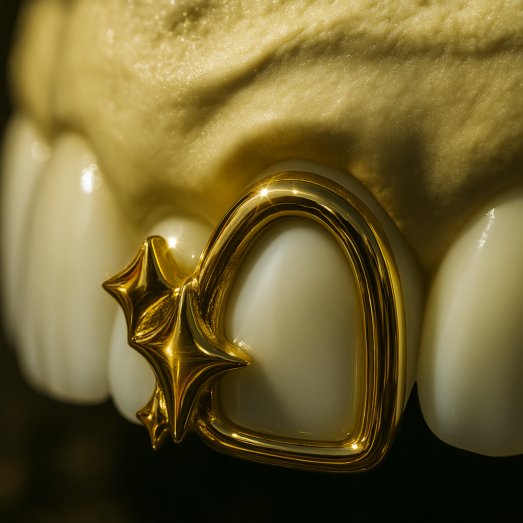 Open Face Sparkling Stars Grillz