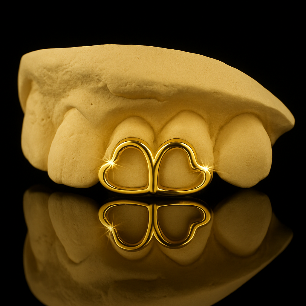 2 Piece Heart Grillz