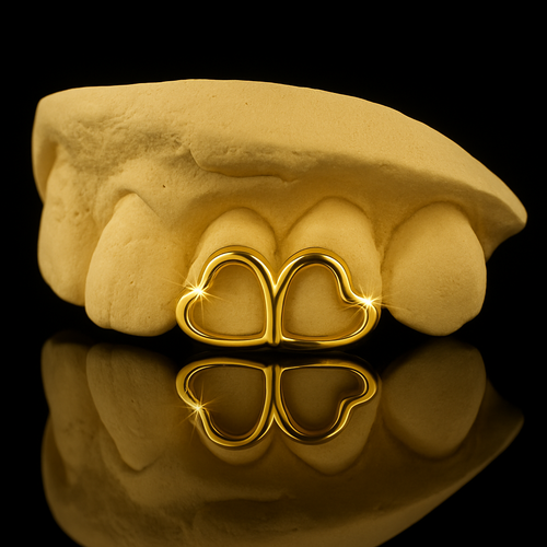 2 Piece Heart Grillz