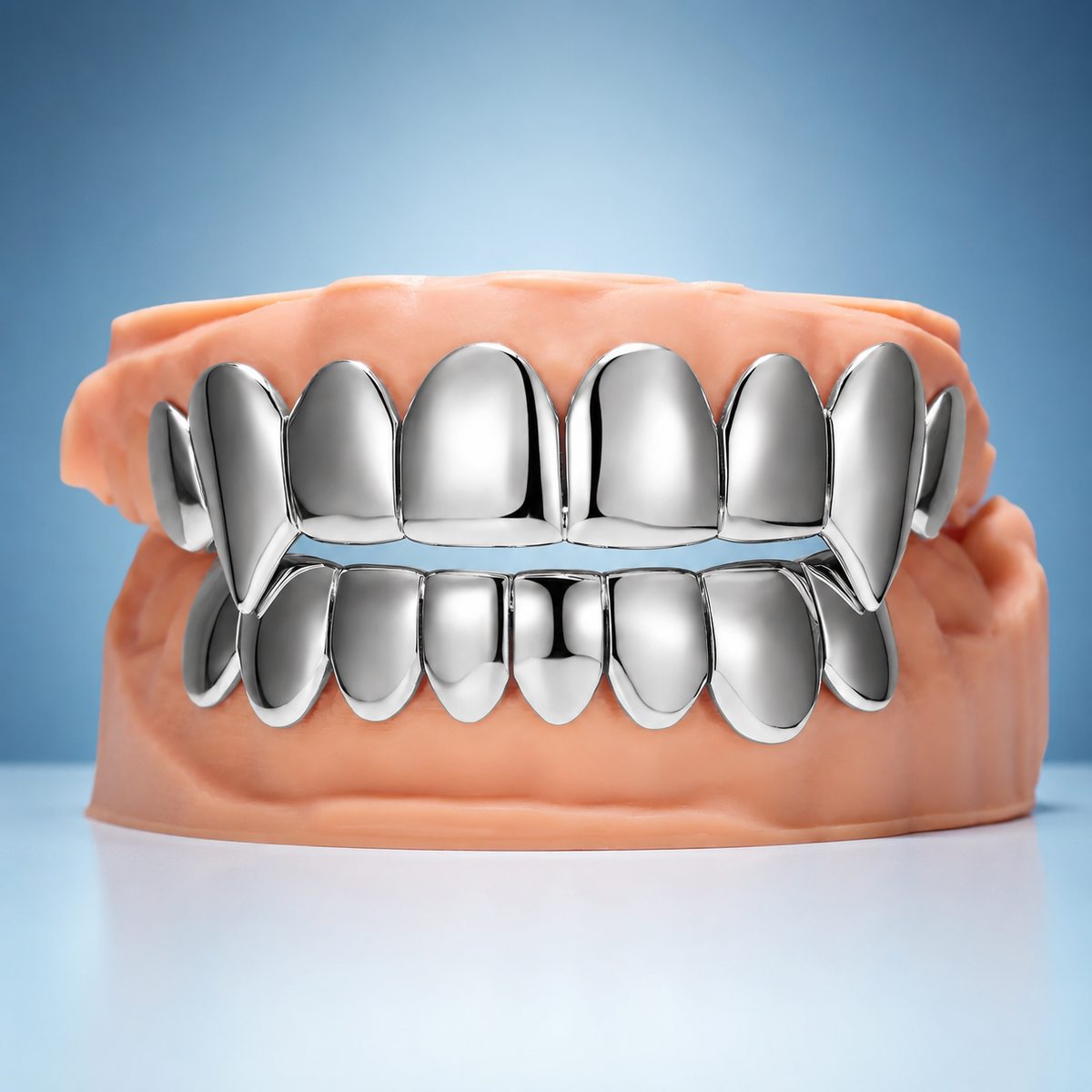 Silver Fangs Grillz